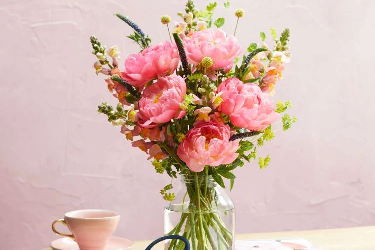 Spring Awakening bouquet with tulips and ranunculus